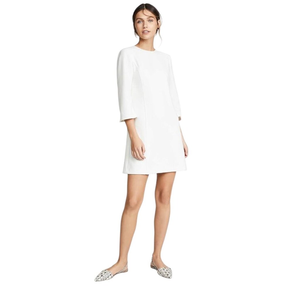 Alice‎ + Olivia Employed Gem Shift Dress White Women's Size 2